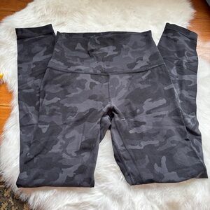 Black Lululemon Align Camouflage Leggings